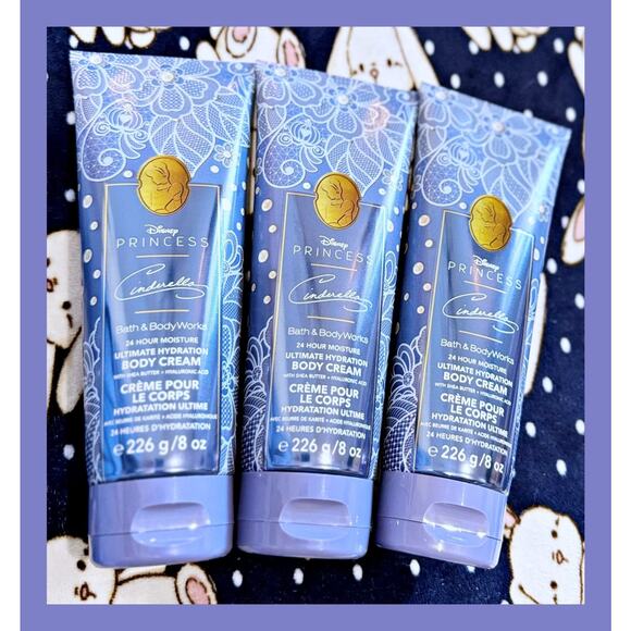 Bath & Body Works DISNEY PRINCESS Cinderella Ultimate Hydration Body Cream x3 - Picture 2 of 4